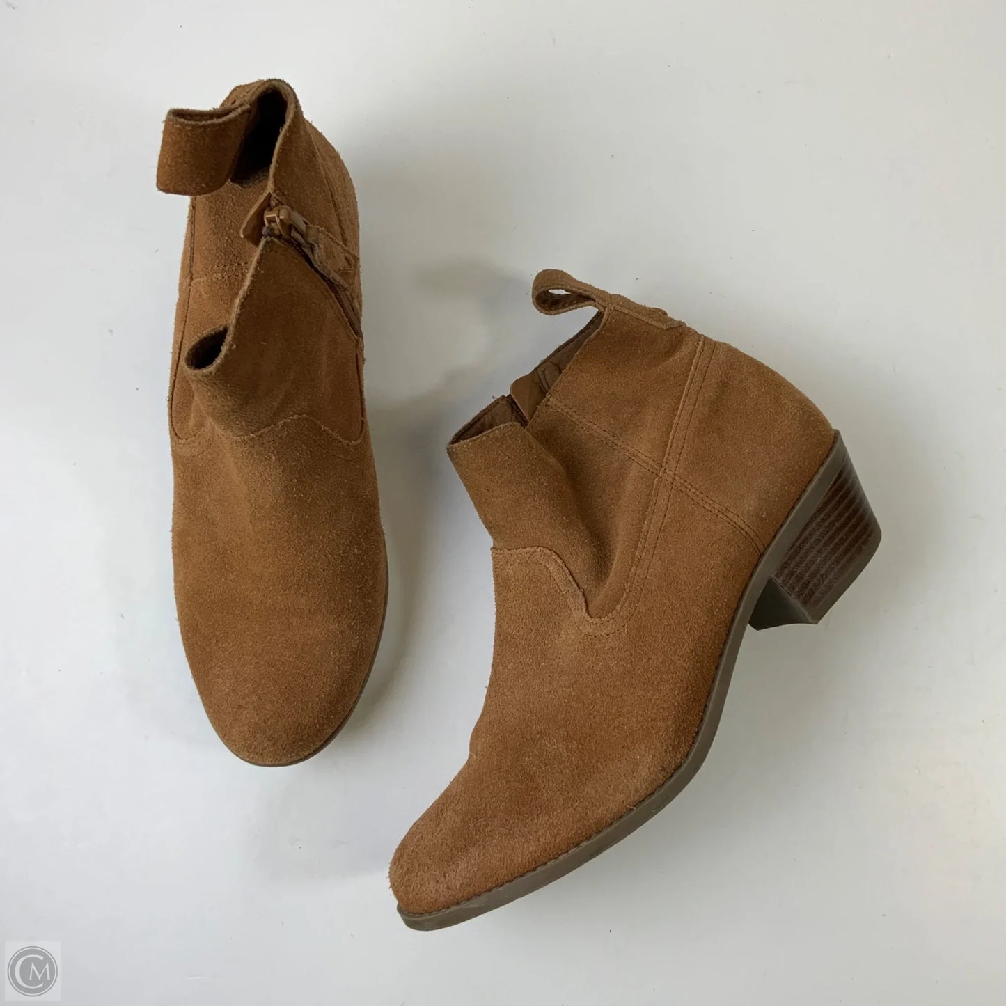 Boots Ankle Flats By Vionic In Brown, Size: 8.5