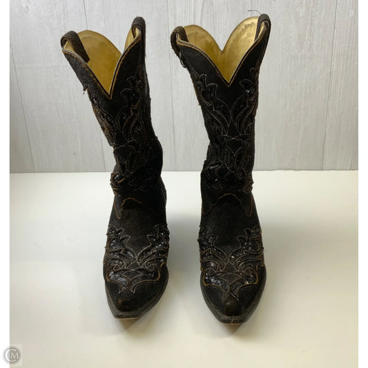 Boots Western By Corral In Black & Brown, Size: 10