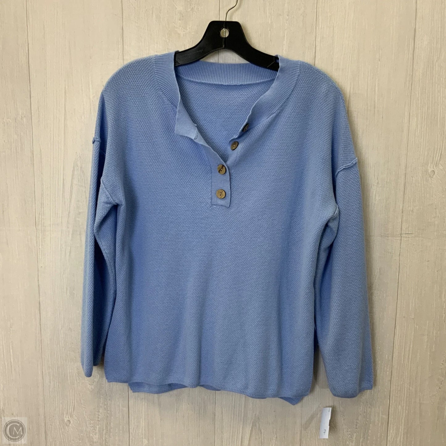 Top Long Sleeve By Clothes Mentor In Blue, Size: M