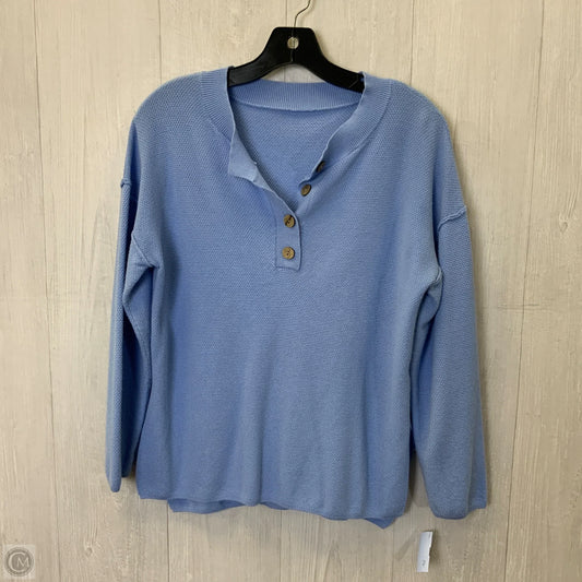 Top Long Sleeve By Clothes Mentor In Blue, Size: M