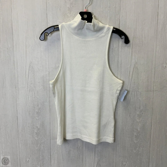 Top Sleeveless Basic By Maeve In White, Size: L