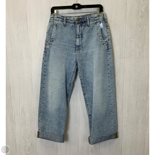 Jeans Cropped By Pilcro In Blue Denim, Size: 4