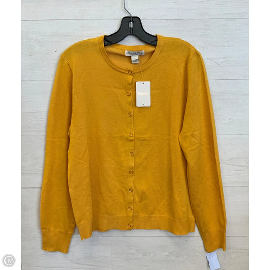 Cardigan By Clothes Mentor In Yellow, Size: L