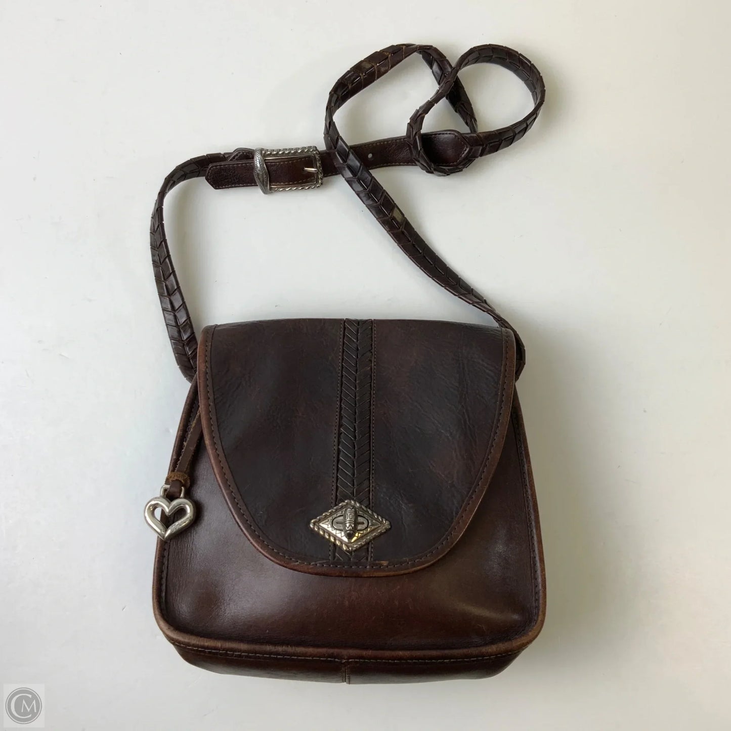 Crossbody Leather By Brighton, Size: Medium
