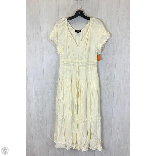 Dress Casual Maxi By J. Crew In Cream, Size: M