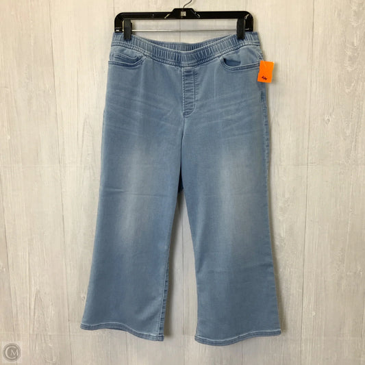 Pants Cropped By Pure Jill In Blue Denim, Size: Mp