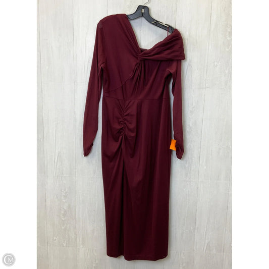 Dress Designer By Diane Von Furstenberg In Maroon, Size: L