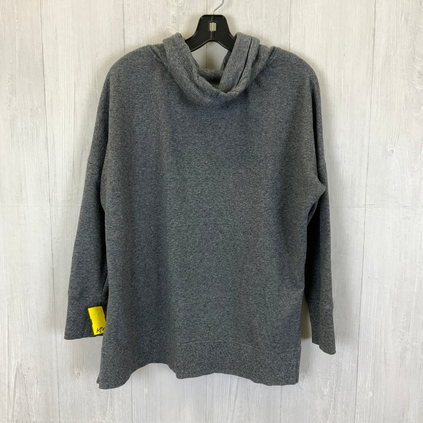 Sweatshirt Hoodie By Calvin Klein In Grey, Size: L