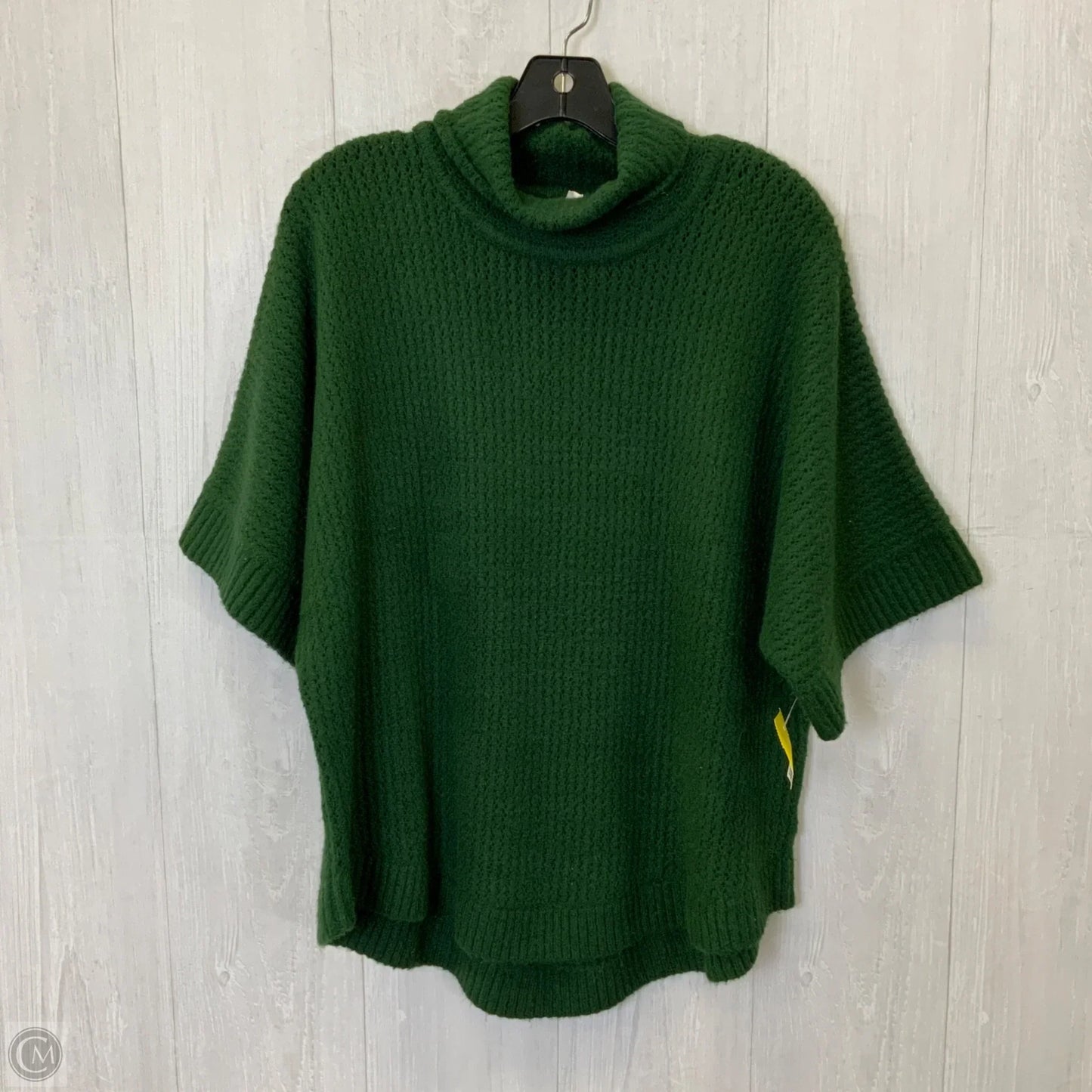 Sweater Short Sleeve By Andree By Unit In Green, Size: L