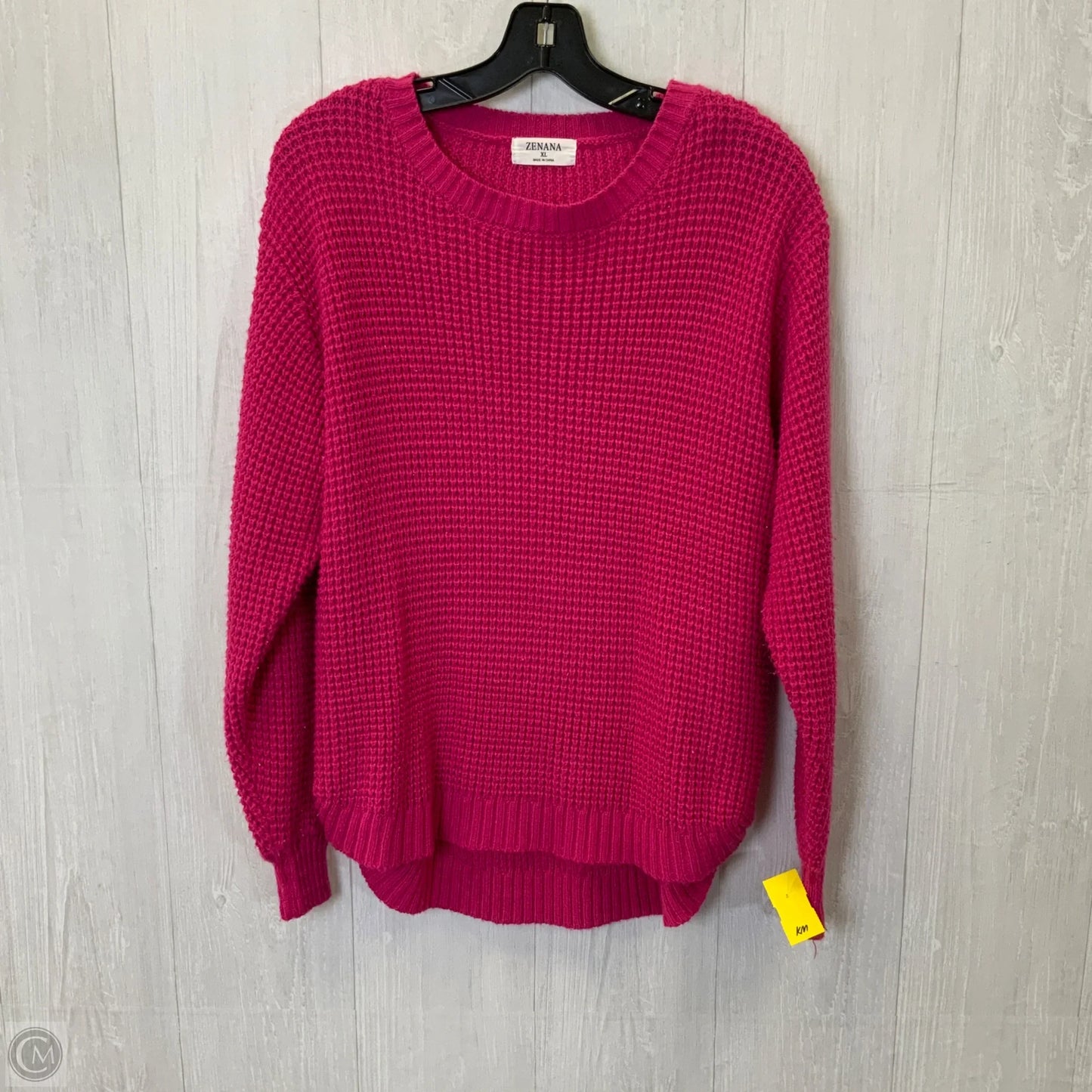 Sweater By Zenana In Pink, Size: Xl