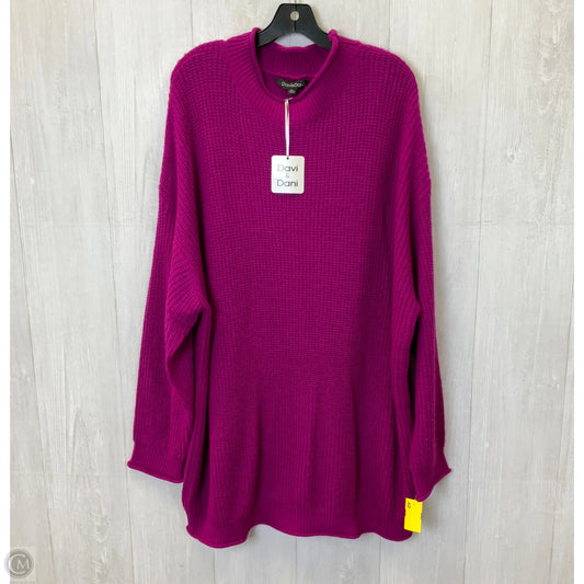Sweater By Davi & Dani In Purple, Size: 3x