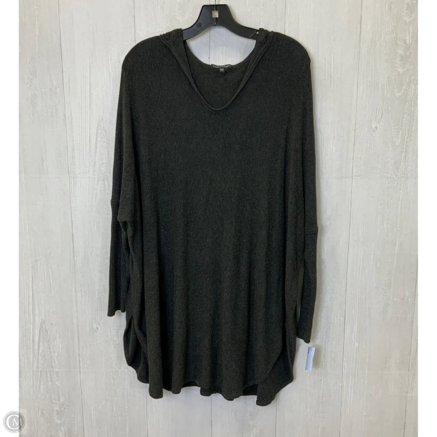Top Long Sleeve Basic By Eileen Fisher In Grey, Size: L