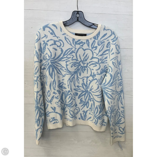 Sweatshirt Crewneck By Tahari In Blue & White, Size: Xl