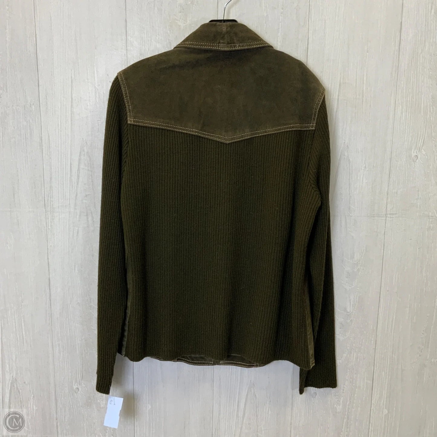 Jacket Shirt By Coldwater Creek In Green, Size: M