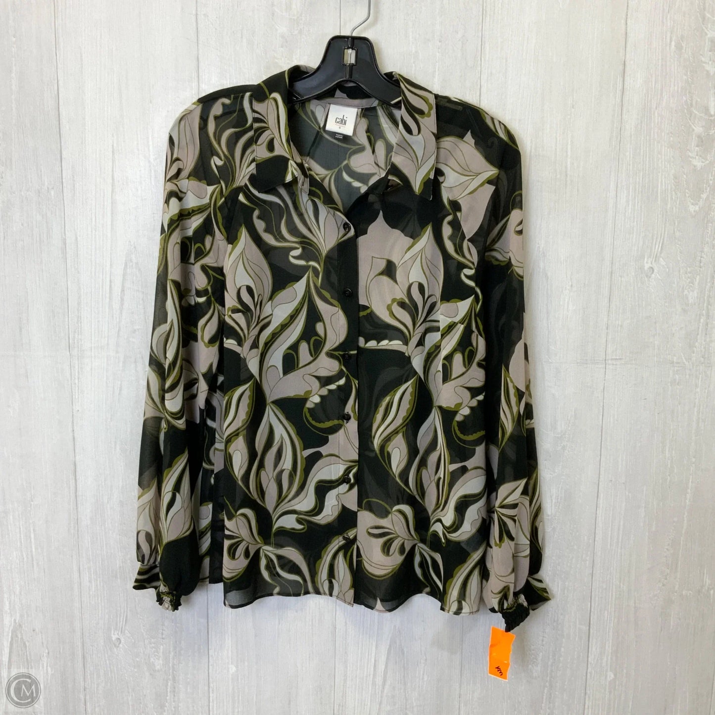 Top Long Sleeve By Cabi In Black, Size: S