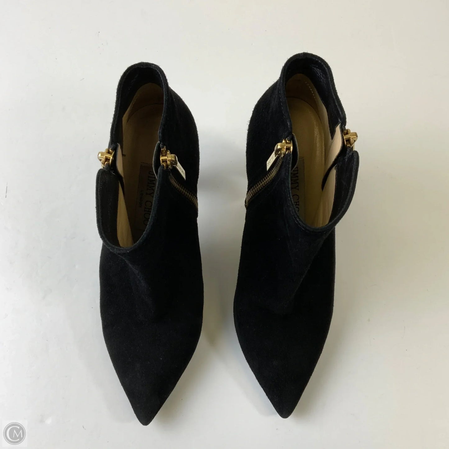 Boots Luxury Designer By Jimmy Choo In Black, Size: 9