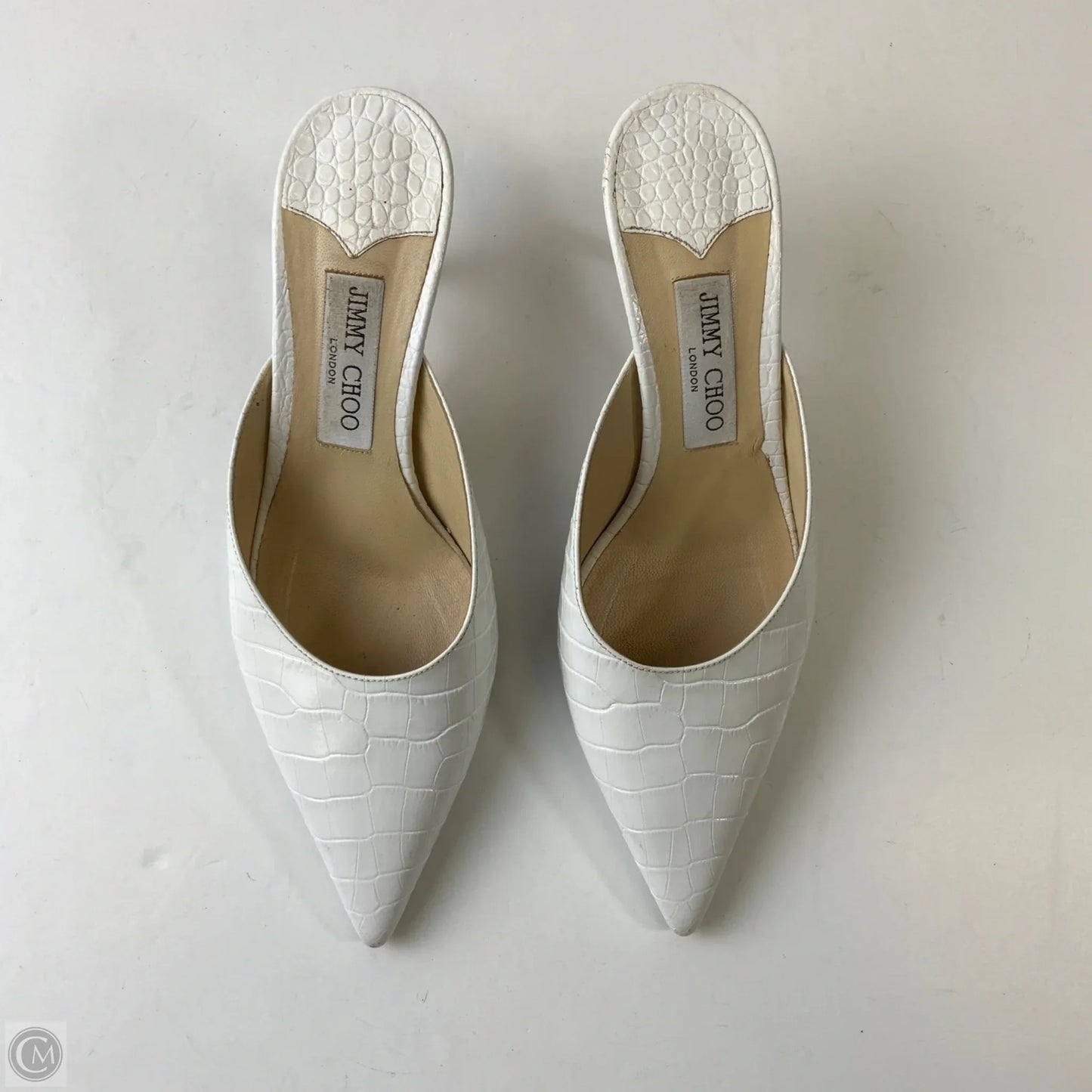 Shoes Luxury Designer By Jimmy Choo In White, Size: 9