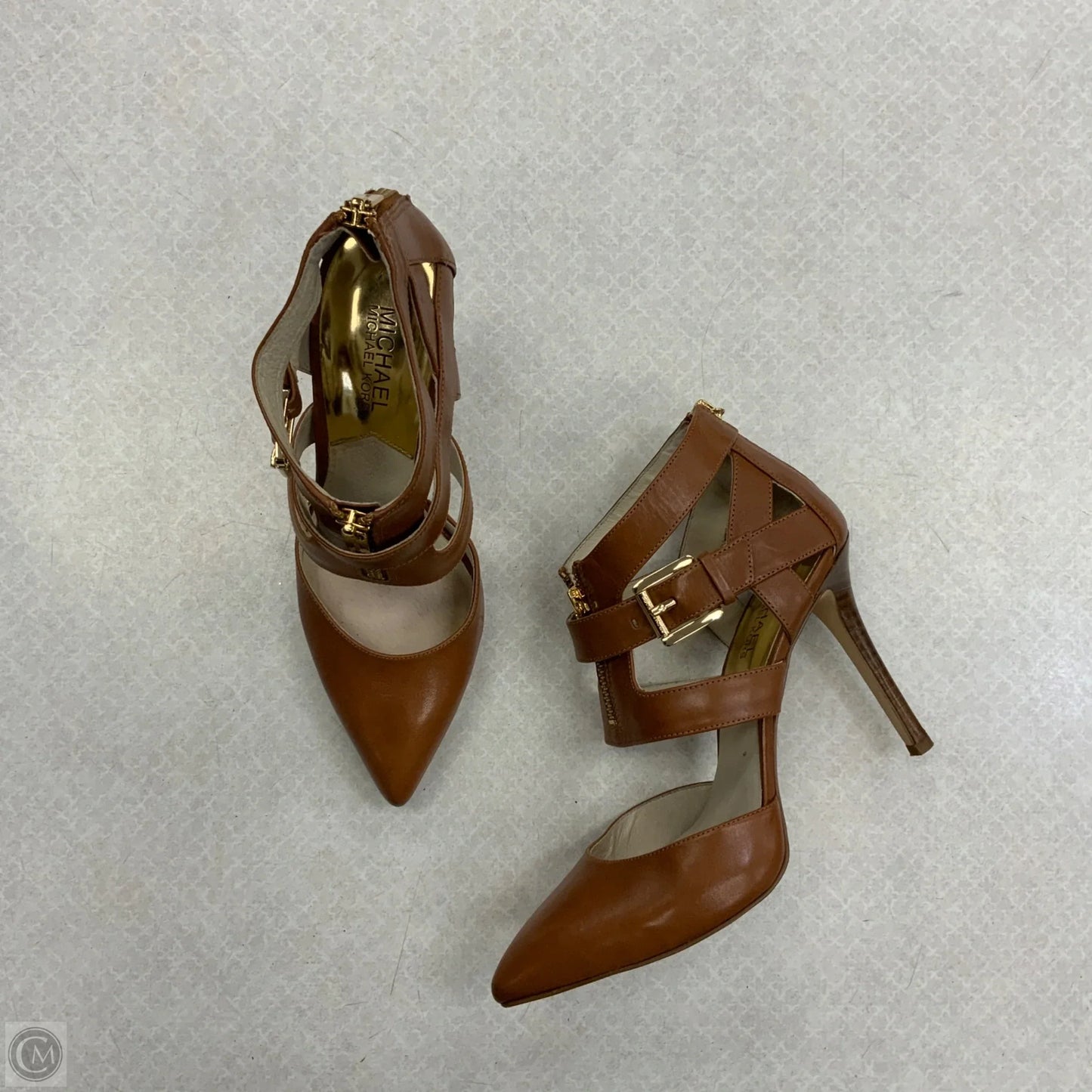 Shoes Designer By Michael Kors Collection In Brown, Size: 7