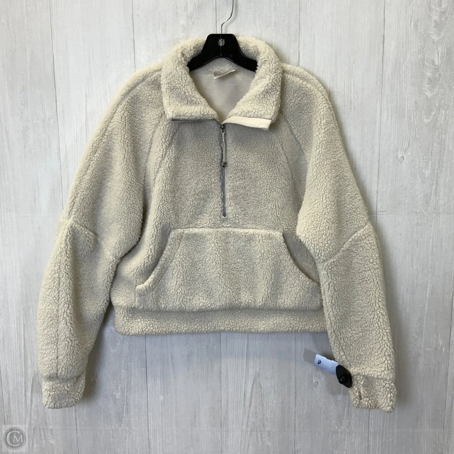 Jacket Faux Fur & Sherpa By Lululemon In Cream, Size: M