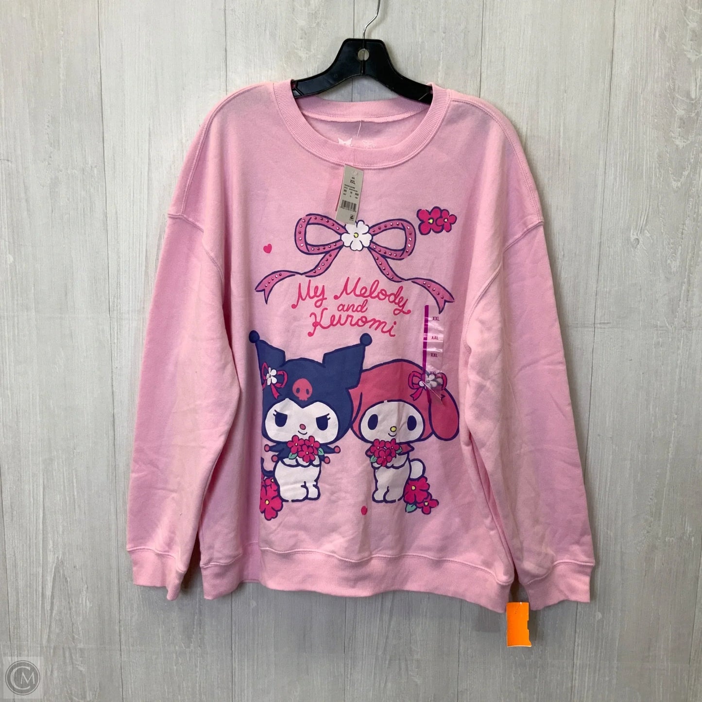 Sweatshirt Crewneck By Clothes Mentor In Pink, Size: Xxl