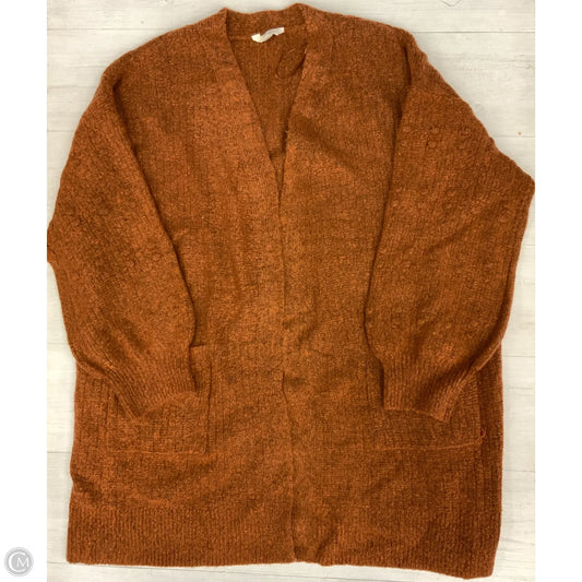 Cardigan By Time And Tru In Orange, Size: 3x