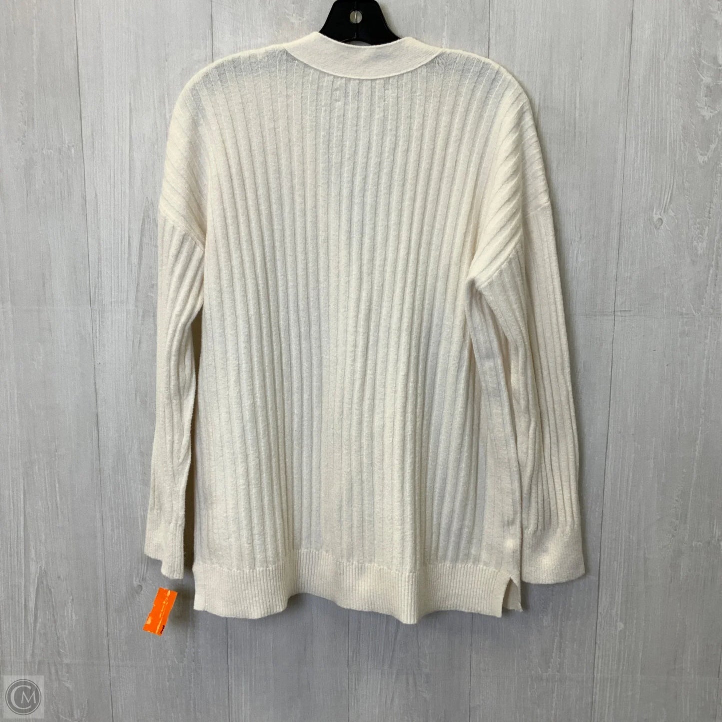 Cardigan By Loft In Cream, Size: L