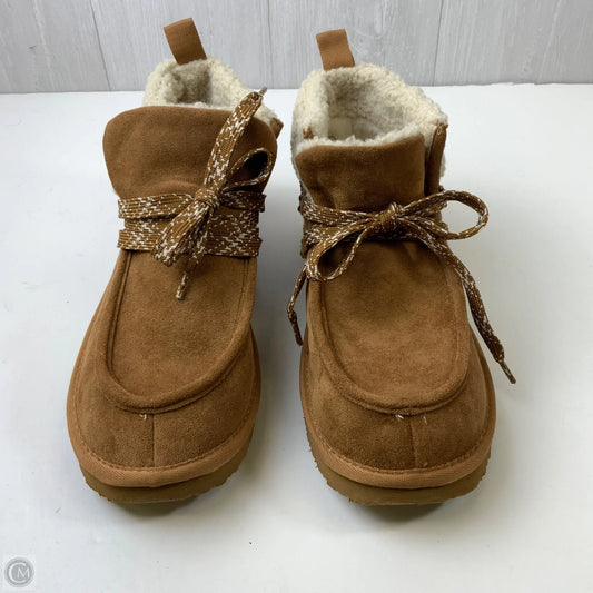 Boots Ankle Flats By Very G In Brown, Size: 11