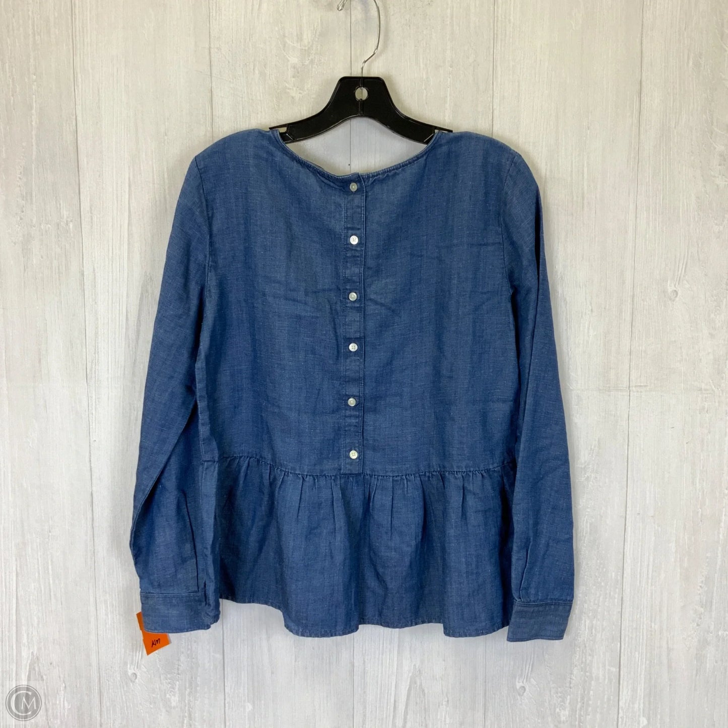 Top Long Sleeve By Loft In Blue, Size: S