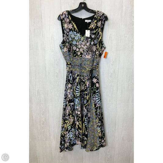 Dress Casual Maxi By Calvin Klein In Multi-colored, Size: 18