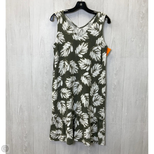 Dress Casual Midi By J. Jill In Green, Size: Xs