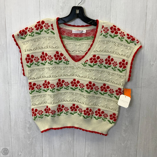 Sweater Short Sleeve By Altard State In Cream, Size: L
