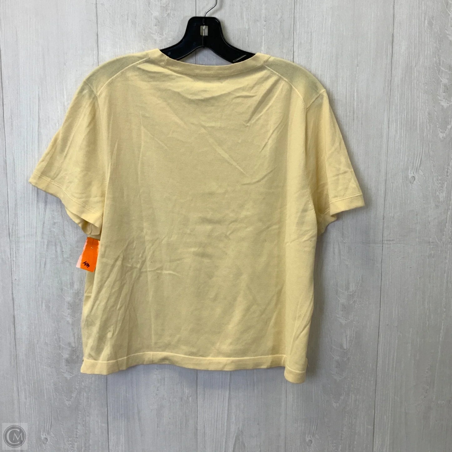 Top Short Sleeve By J. Crew In Yellow, Size: Xl