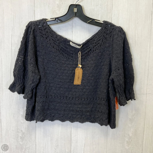 Sweater Short Sleeve By Natural Life In Navy, Size: Xl