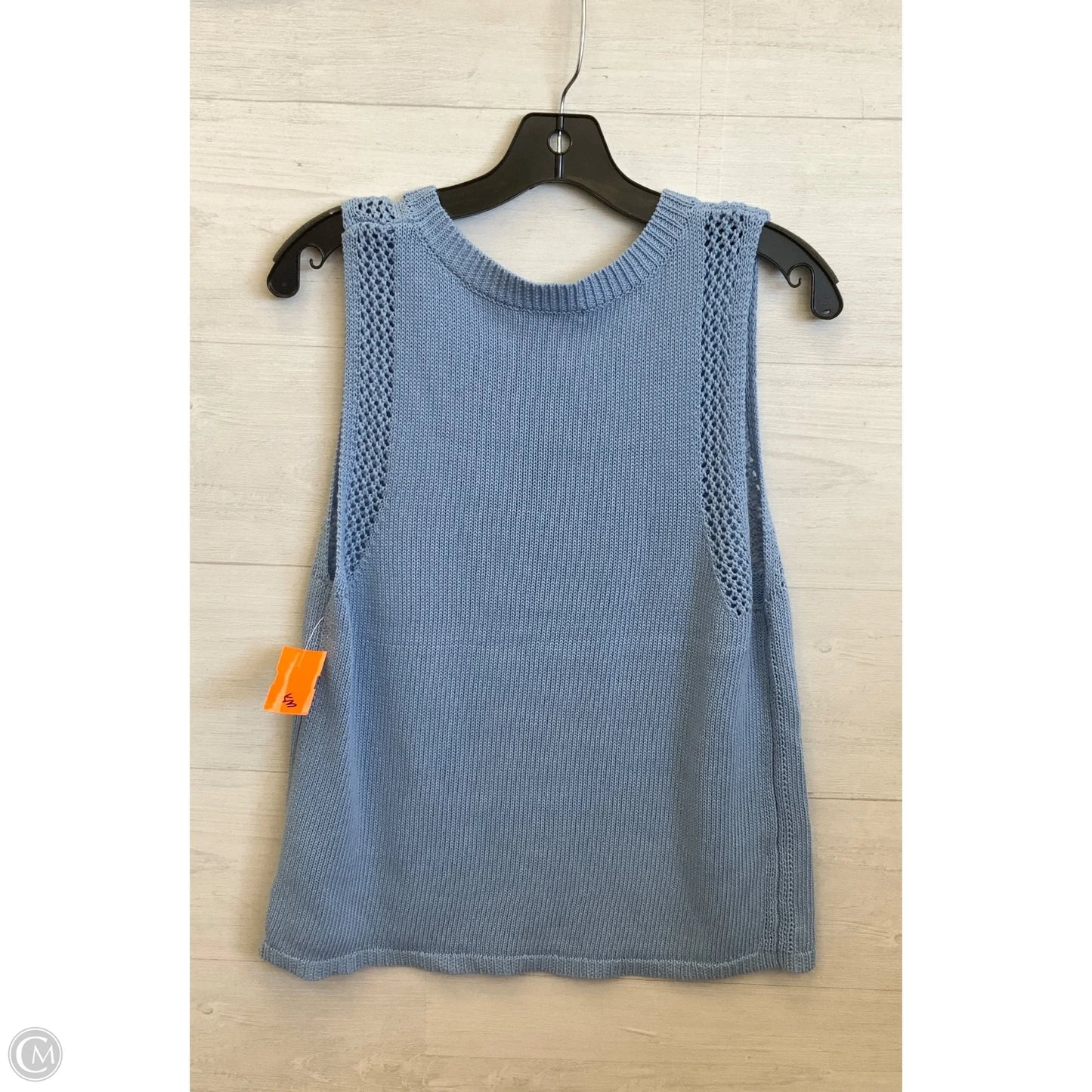 Vest Sweater By Max Studio In Blue, Size: L