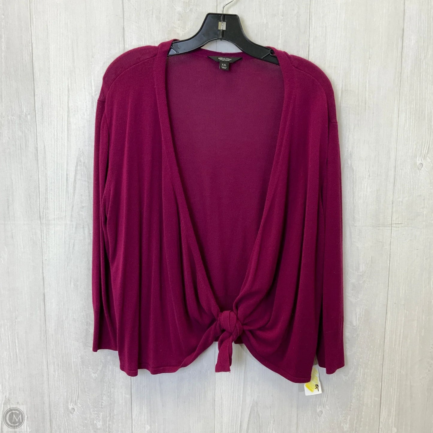 Cardigan By Simply Vera In Purple, Size: 1x