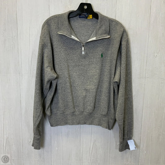 Sweatshirt Collar By Polo Ralph Lauren In Grey, Size: L