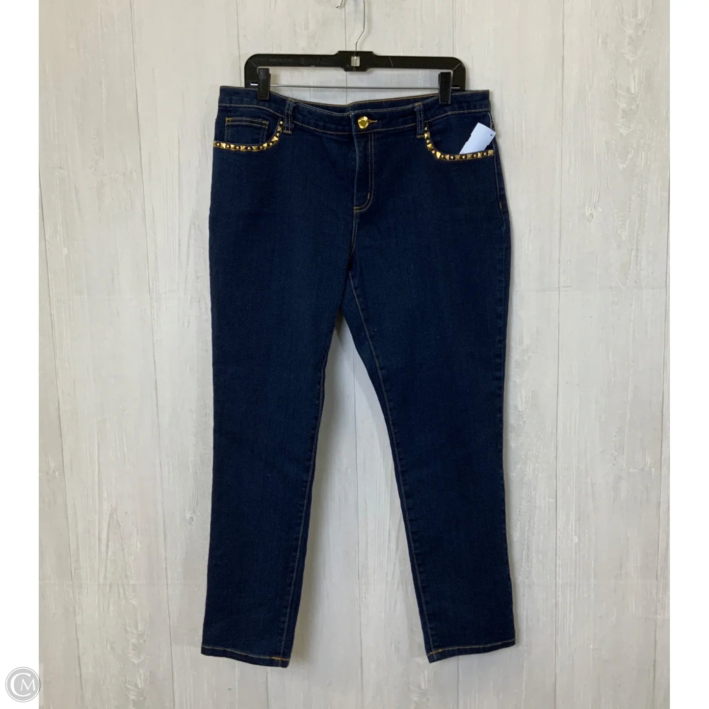 Jeans Designer By Michael Kors In Blue Denim, Size: 14