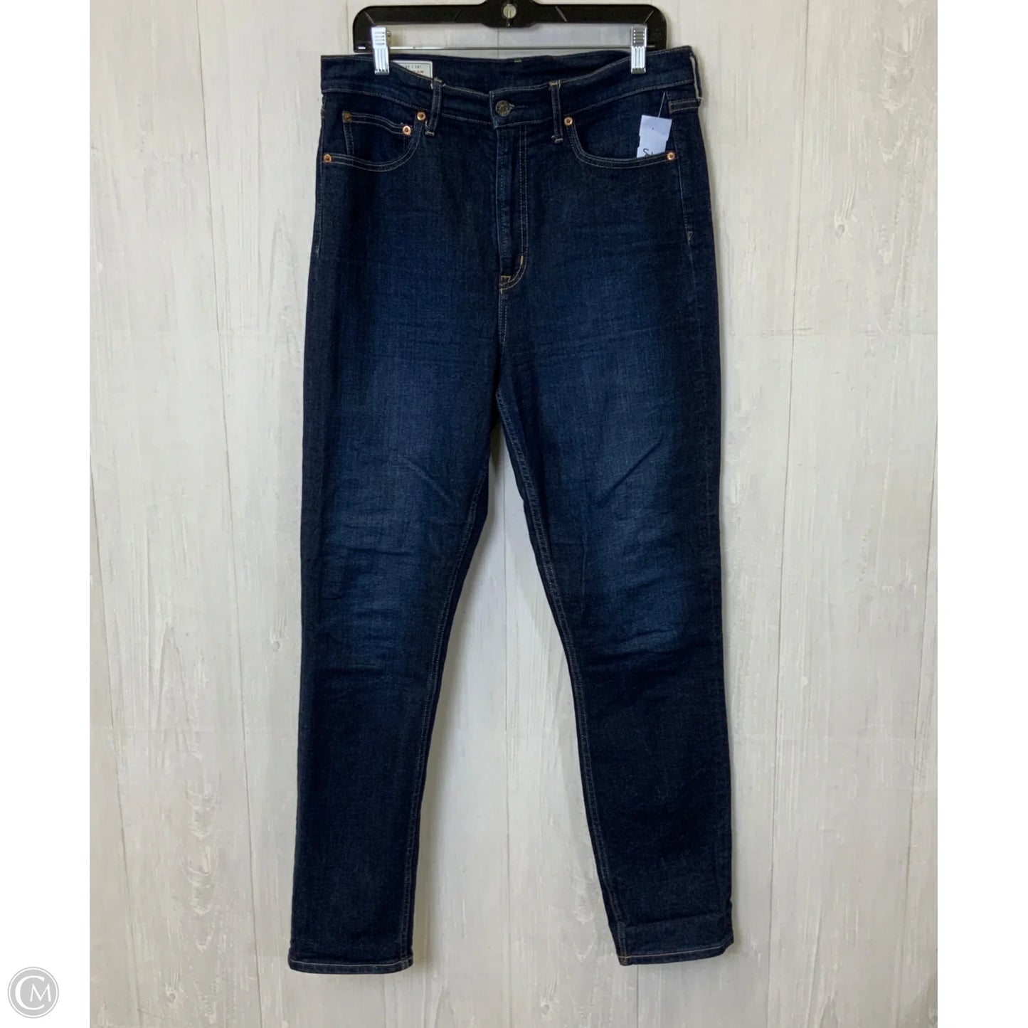 Jeans Skinny By Gap In Blue Denim, Size: 12