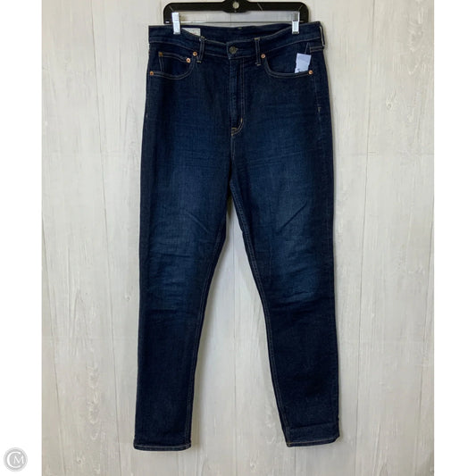 Jeans Skinny By Gap In Blue Denim, Size: 12