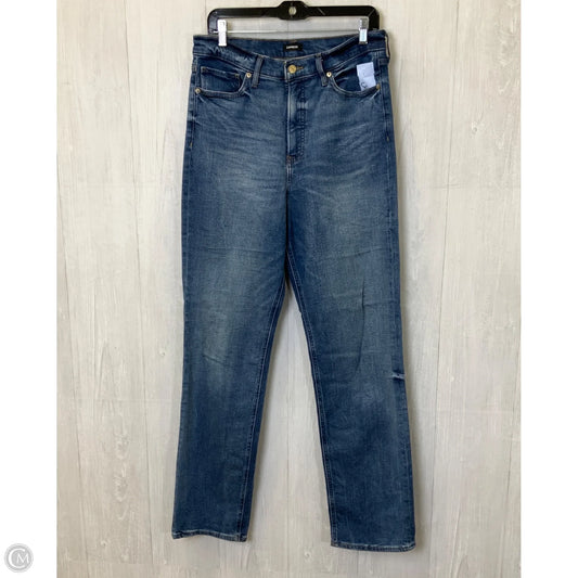 Jeans Straight By Express In Blue Denim, Size: 10