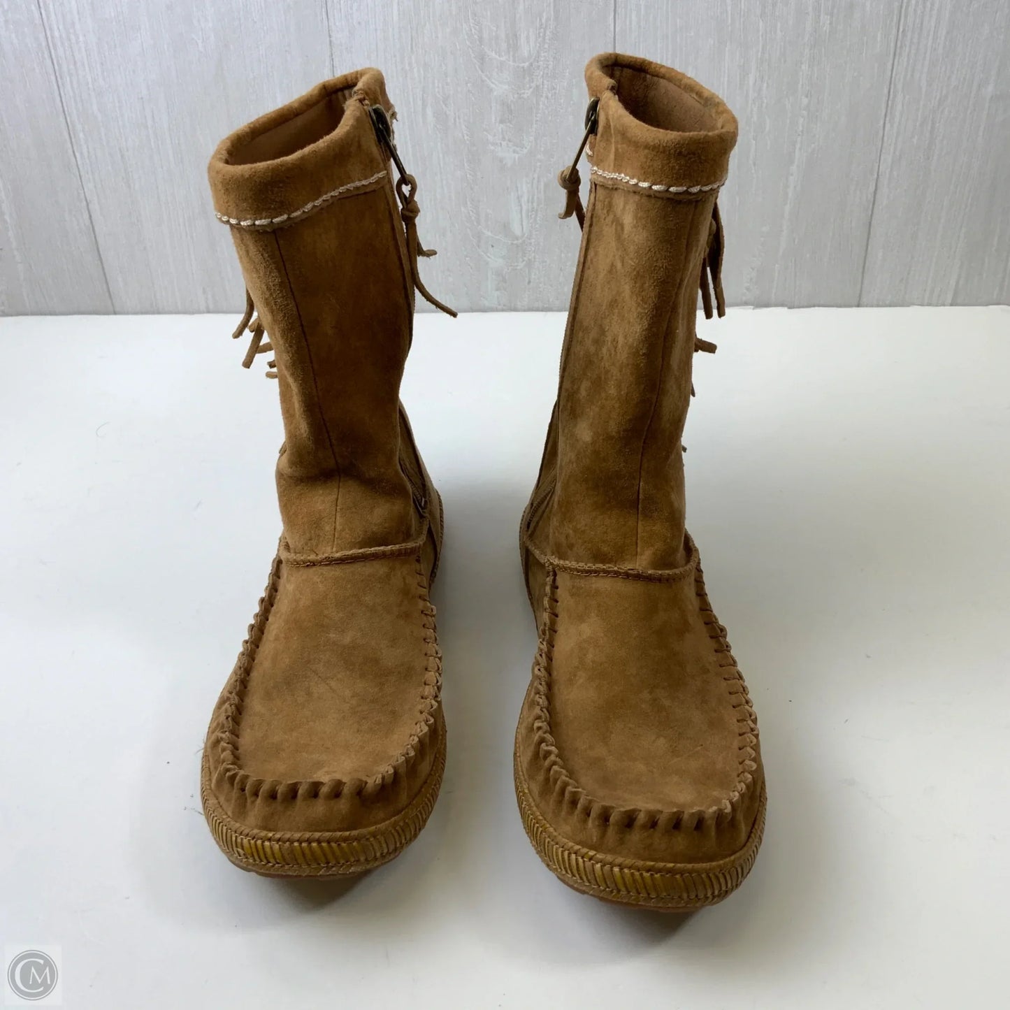 Boots Designer By Ugg In Tan, Size: 8.5
