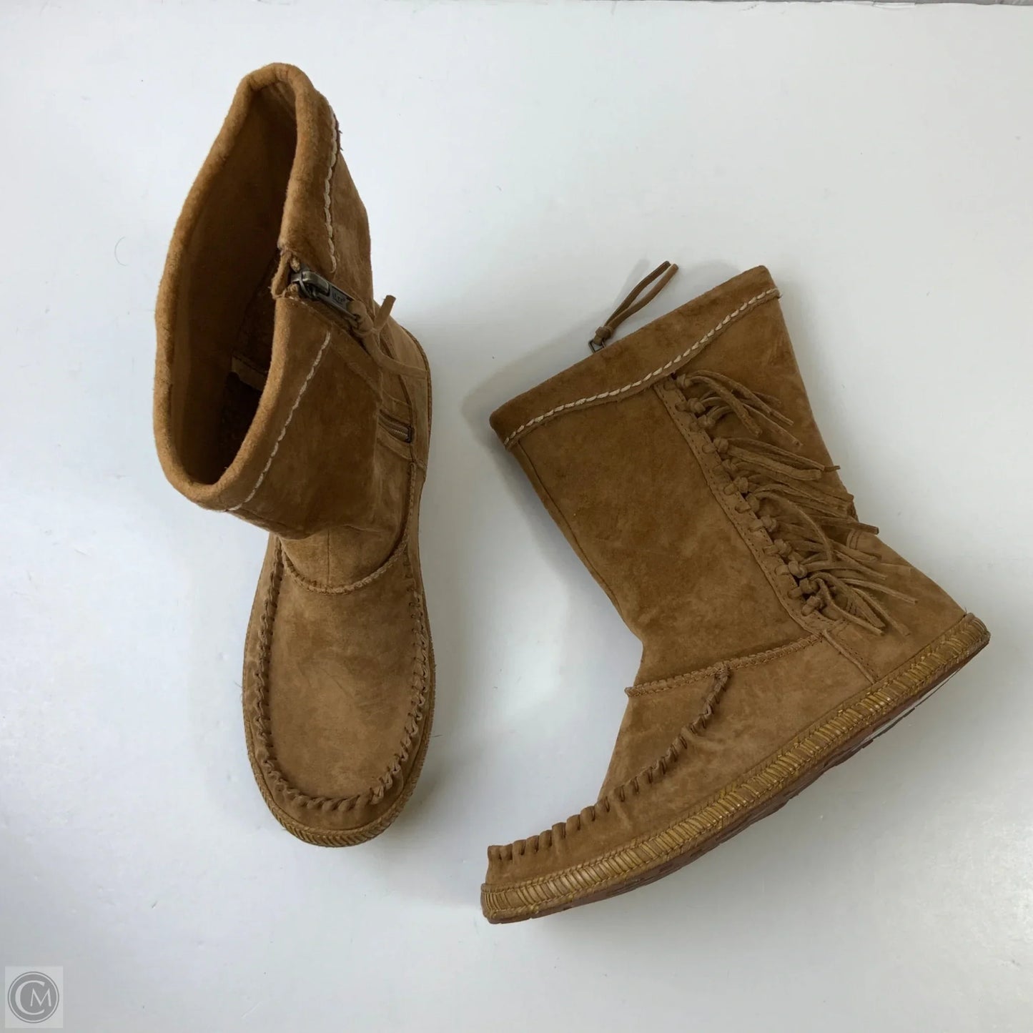 Boots Designer By Ugg In Tan, Size: 8.5