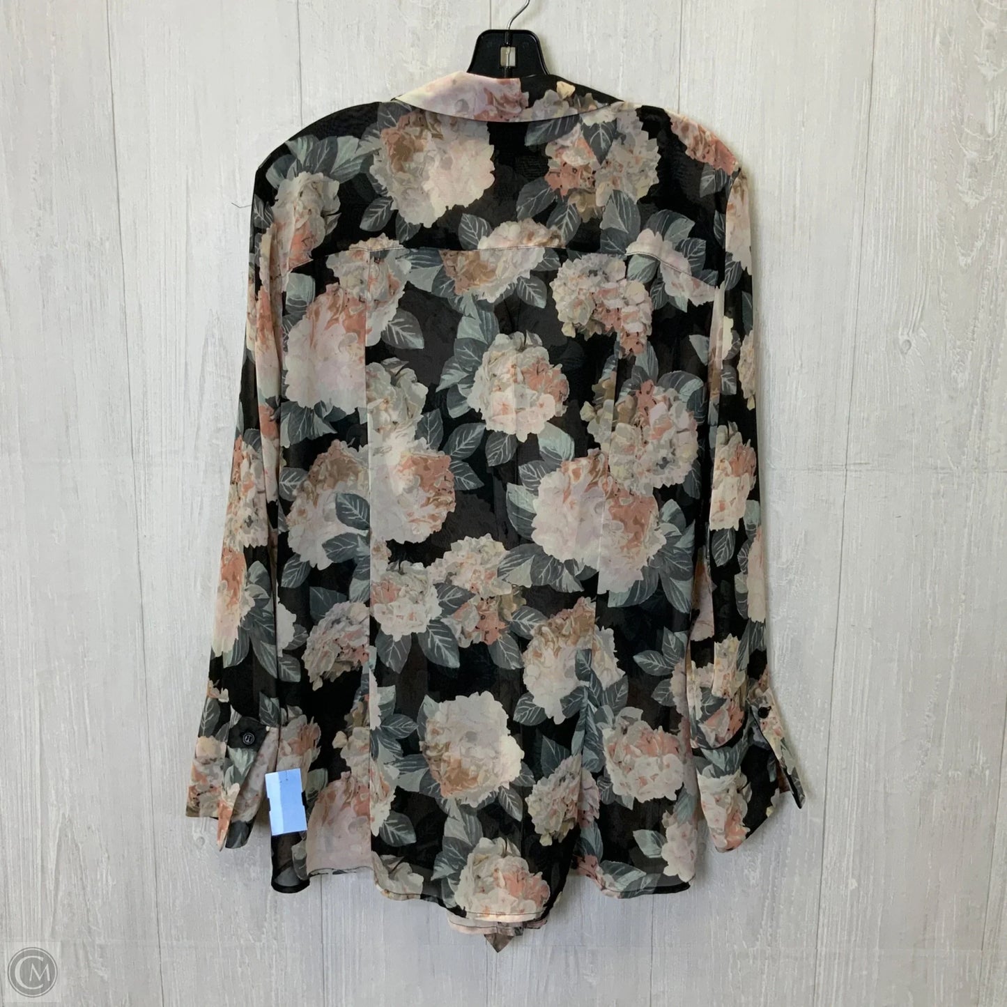 Blouse Long Sleeve By Inc In Floral Print, Size: 1x