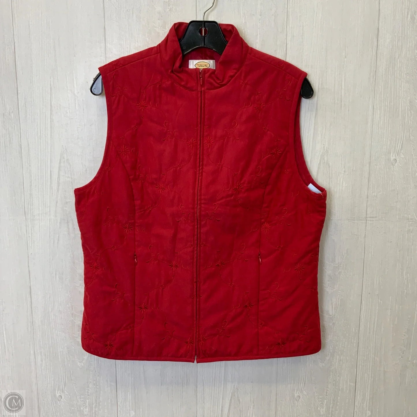 Vest Puffer & Quilted By Talbots In Red, Size: M
