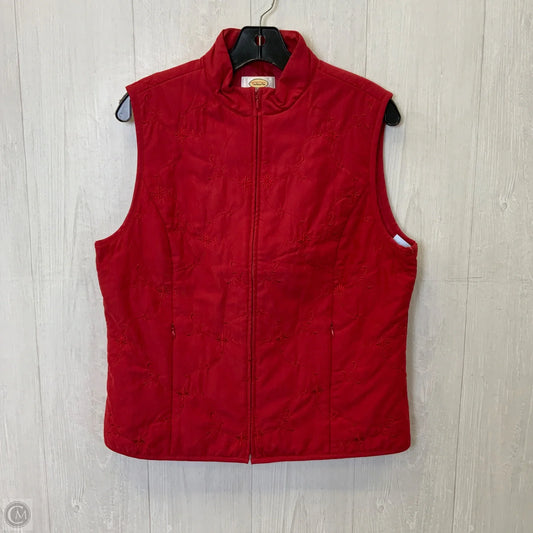 Vest Puffer & Quilted By Talbots In Red, Size: M