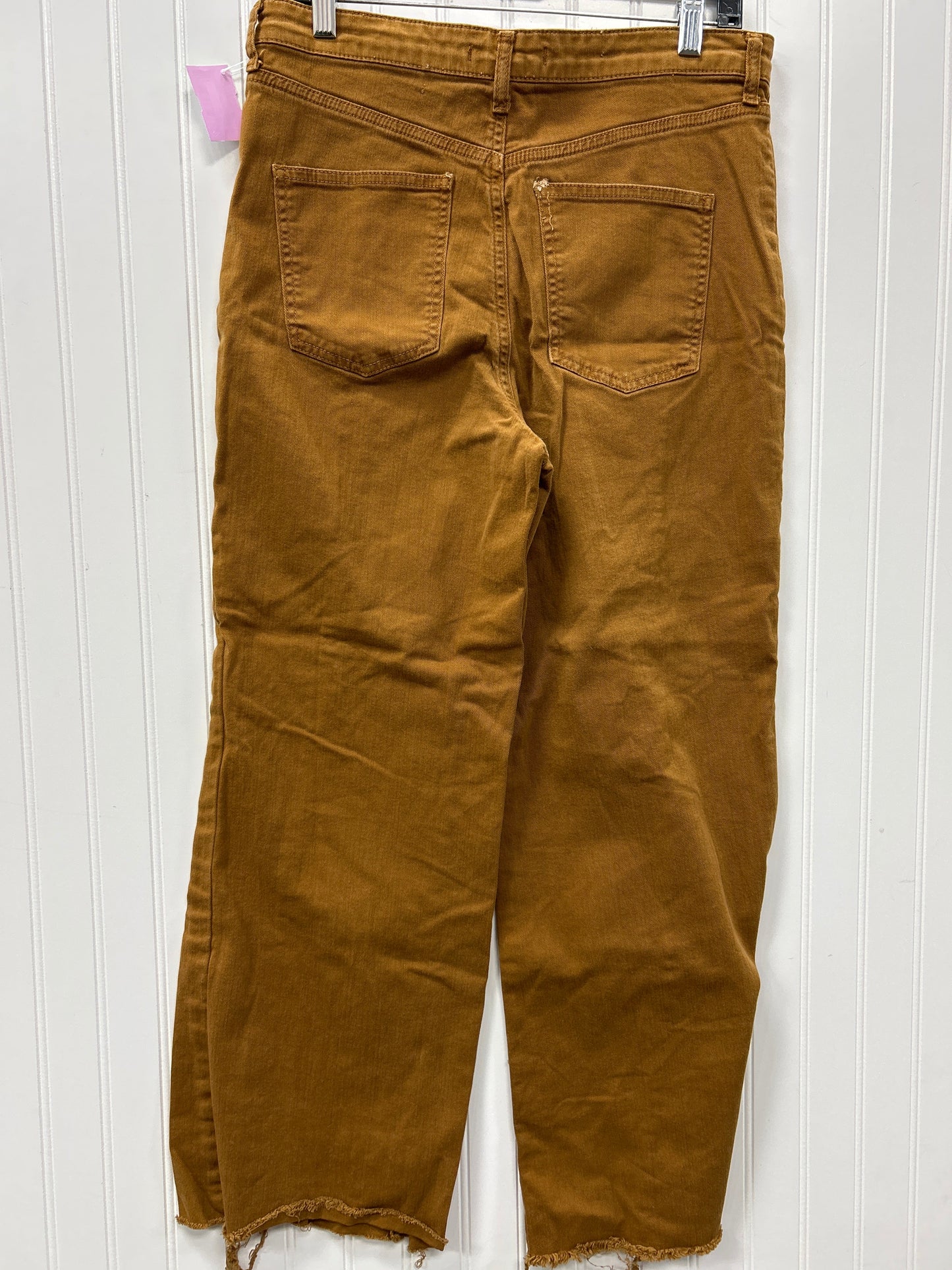 Jeans Wide Leg By We The Free In Brown Denim, Size:10