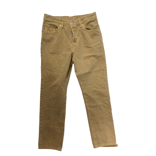 Jeans Straight By Levis In Brown Denim, Size:12