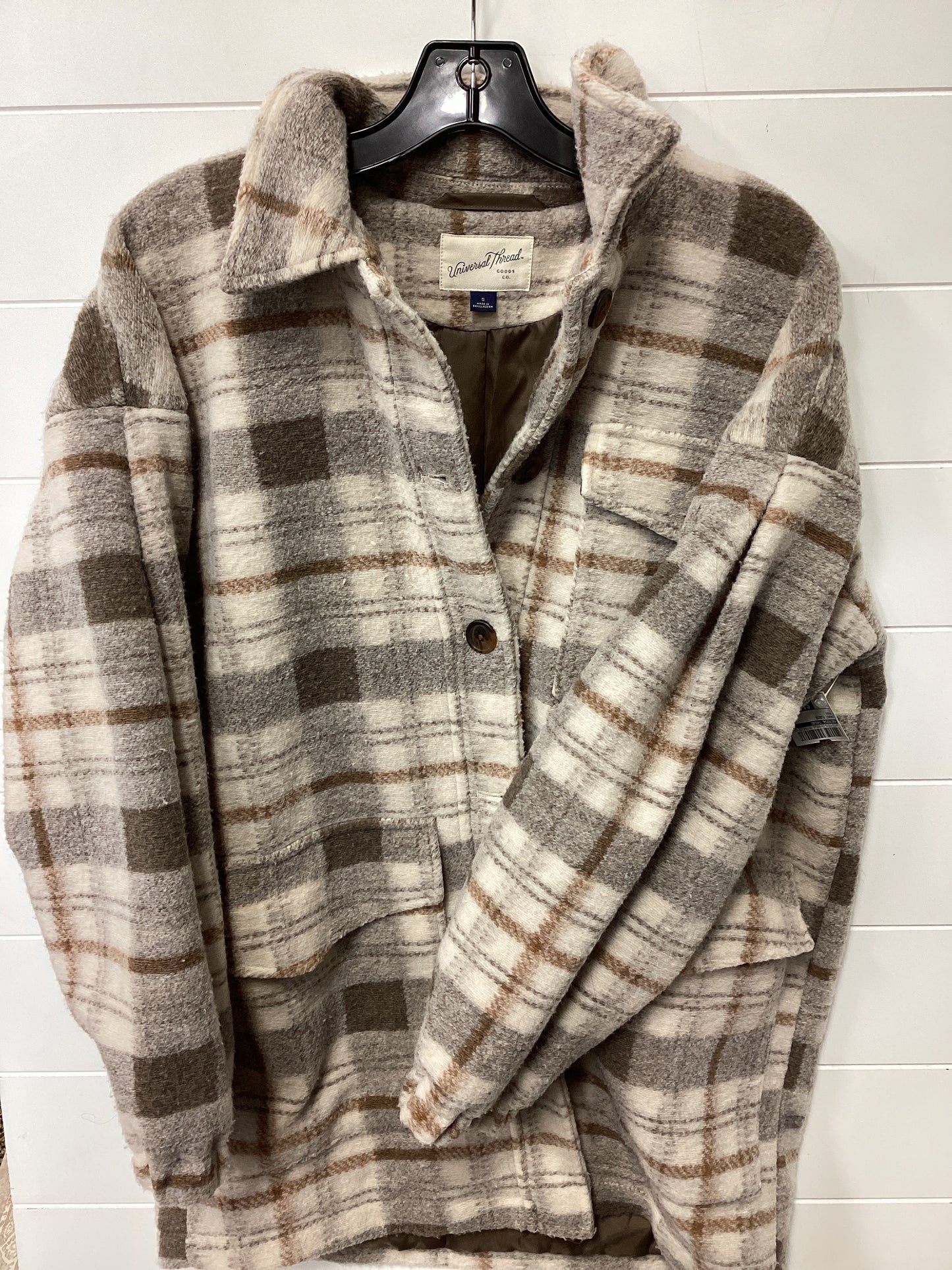 Jacket Fleece By Universal Thread In Brown, Size:S