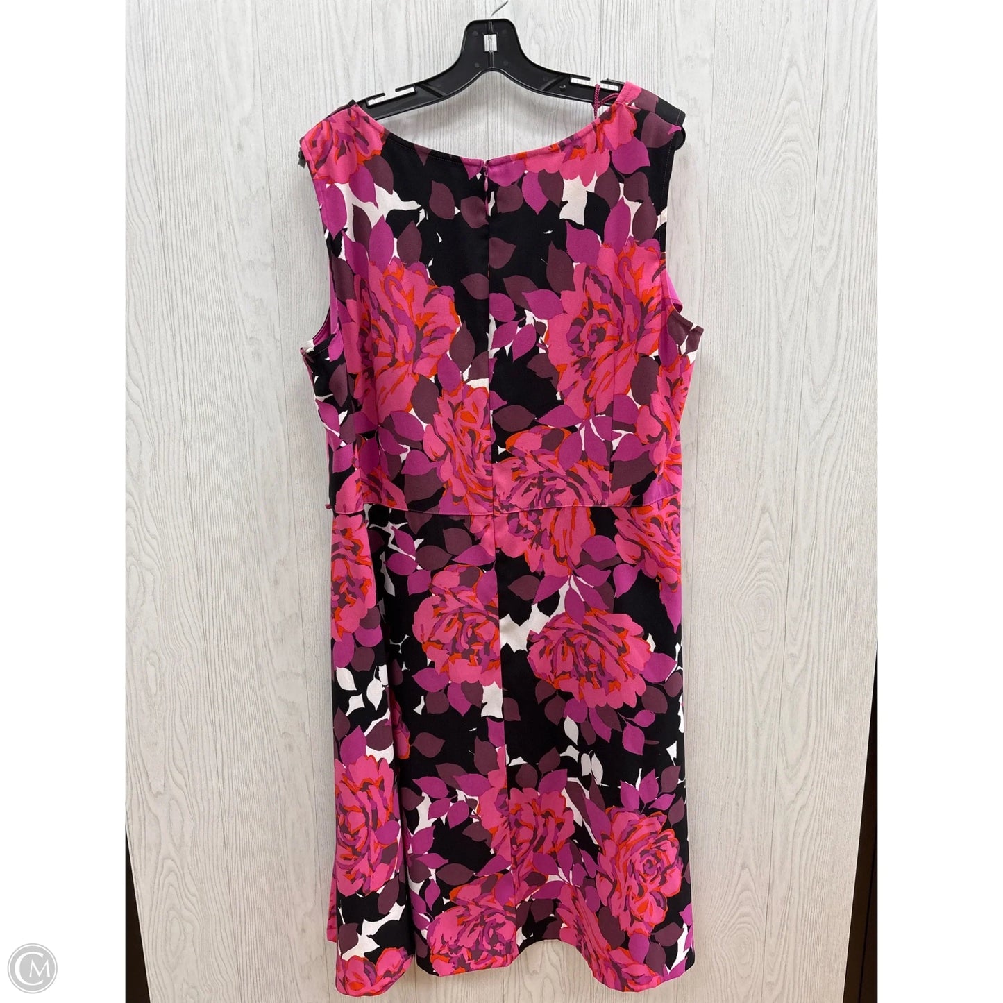 Dress Casual Midi By London Times In Pink Purple, Size: 24