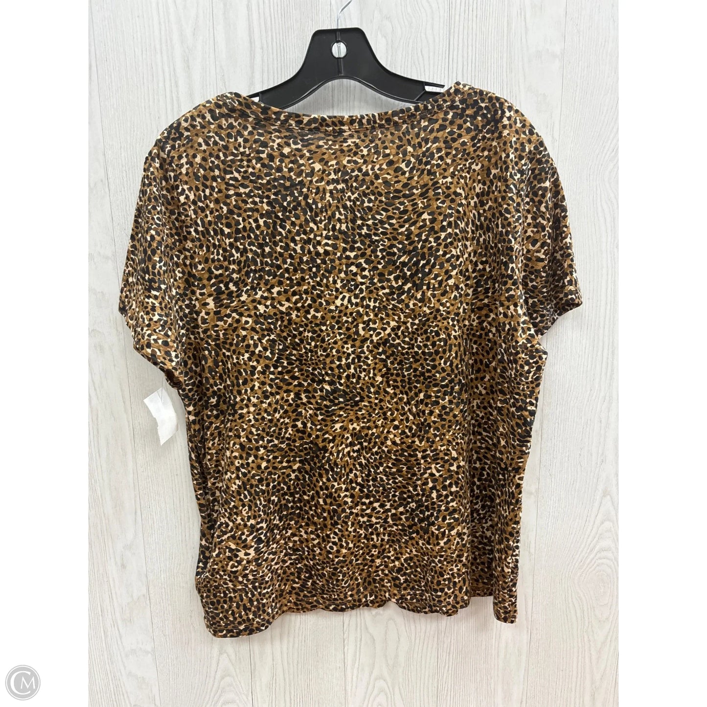 Top Short Sleeve By Old Navy In Animal Print, Size: L